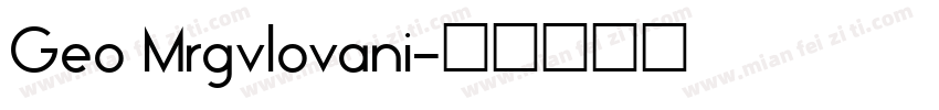 Geo Mrgvlovani字体转换